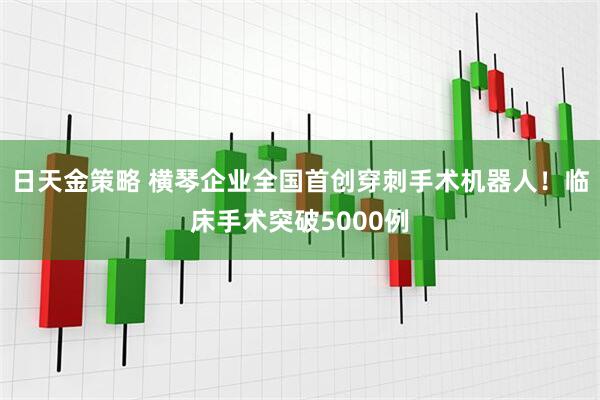 日天金策略 横琴企业全国首创穿刺手术机器人！临床手术突破5000例
