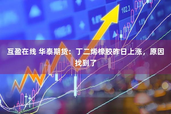 互盈在线 华泰期货：丁二烯橡胶昨日上涨，原因找到了