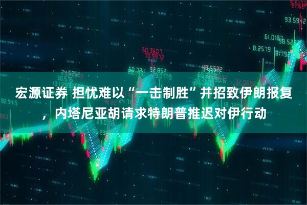 宏源证券 担忧难以“一击制胜”并招致伊朗报复，内塔尼亚胡请求特朗普推迟对伊行动