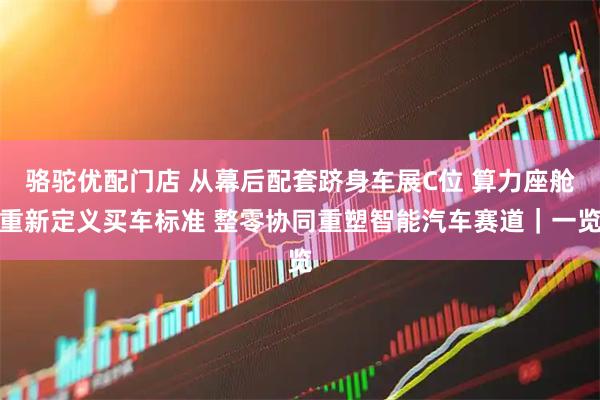 骆驼优配门店 从幕后配套跻身车展C位 算力座舱重新定义买车标准 整零协同重塑智能汽车赛道｜一览